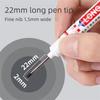 1/8/10PCS 2cm Long Tip Markers Deep Holes Markers for Metal Carpenter Non-deletion Against Water Metal Marker Pen YQB01
