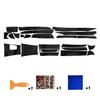 Carbon Fiber Center Console Dash Panel Cover Trim Kit For BMW X5 E70 X6 2008-14