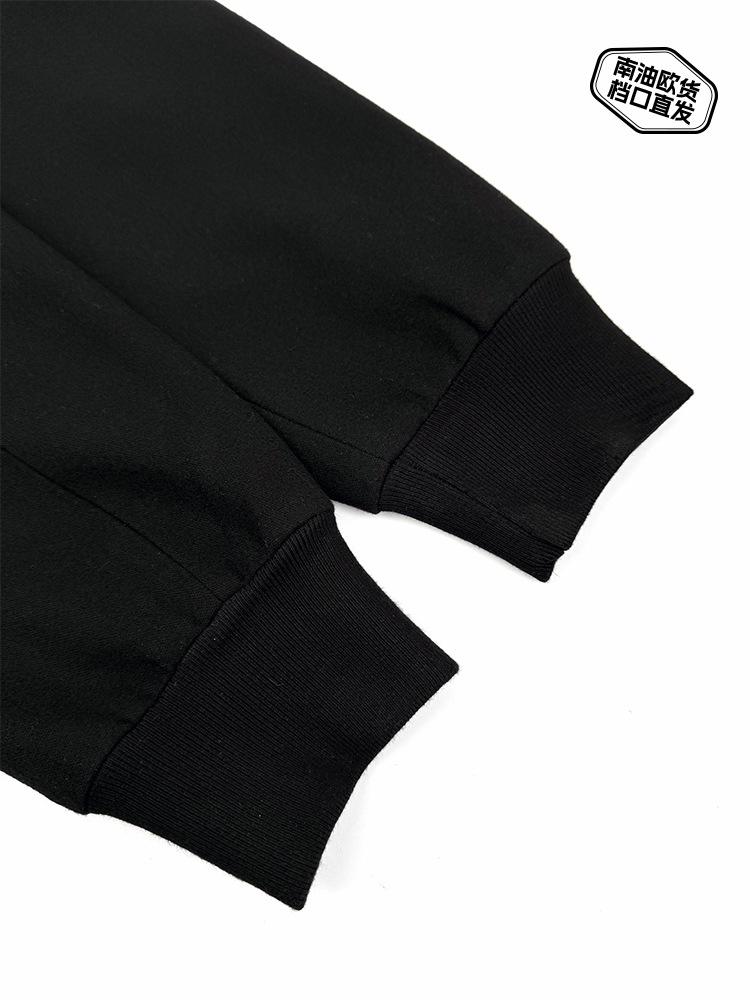 Мужская толстовка с капюшоном и логотипом Nan You Lv Jia из шерсти и хлопка: Тяжелая зимняя повседневная толстовка с длинным рукавом