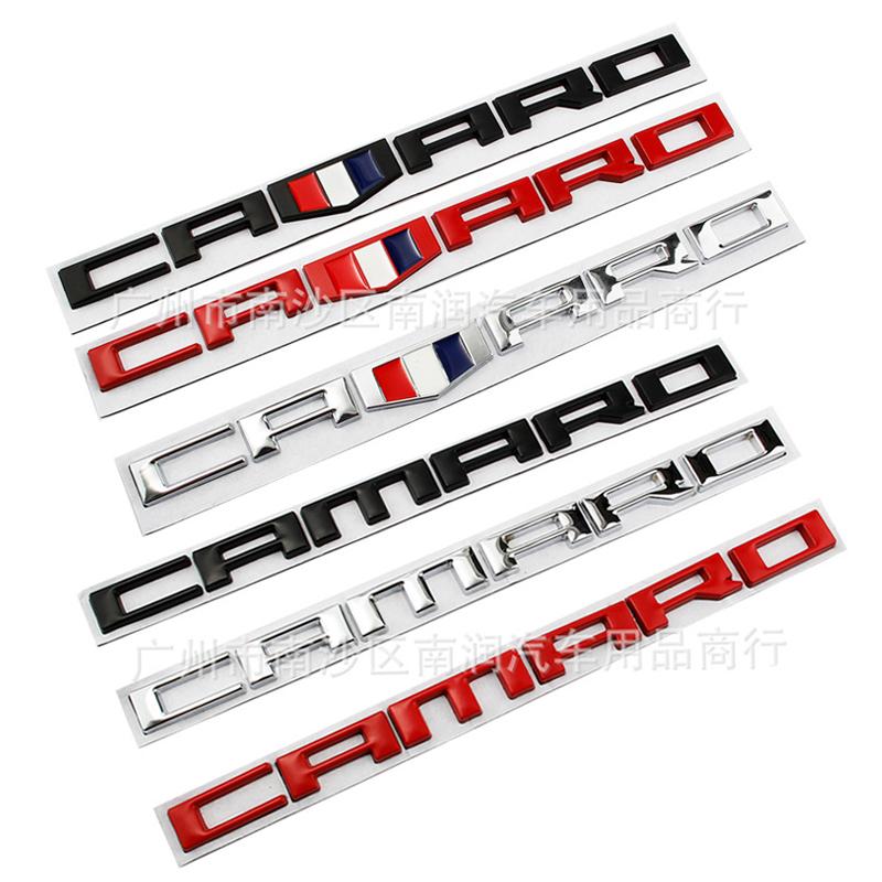 3D Car Styling Rear Trunk Emblem Decals for Chevrolet CAMARO Bumblebee car sticker modification Letter Badge Auto Accessories