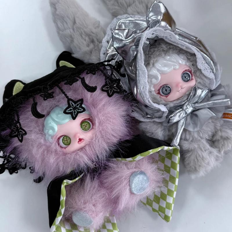 Manchao Mioco Plush Vinyl Doll Blind Box Cute Collectible Figurine Mystery Toy Gift For Kids Girls Home Decor