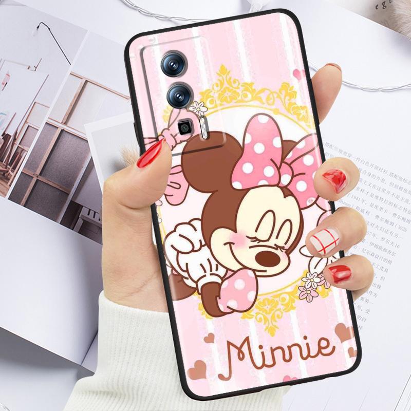 Розовый Микки Маус для Xiaomi Redmi 9A 9C 9AT 10C 9 9T 10 12C 13C 8 12 K60 A1 K50 K40 5G черный мягкий чехол для телефона