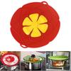 Spill Stopper Cover Boil Over Safeguard Silicone Lid Stops Pot Kitchen Tool KTY