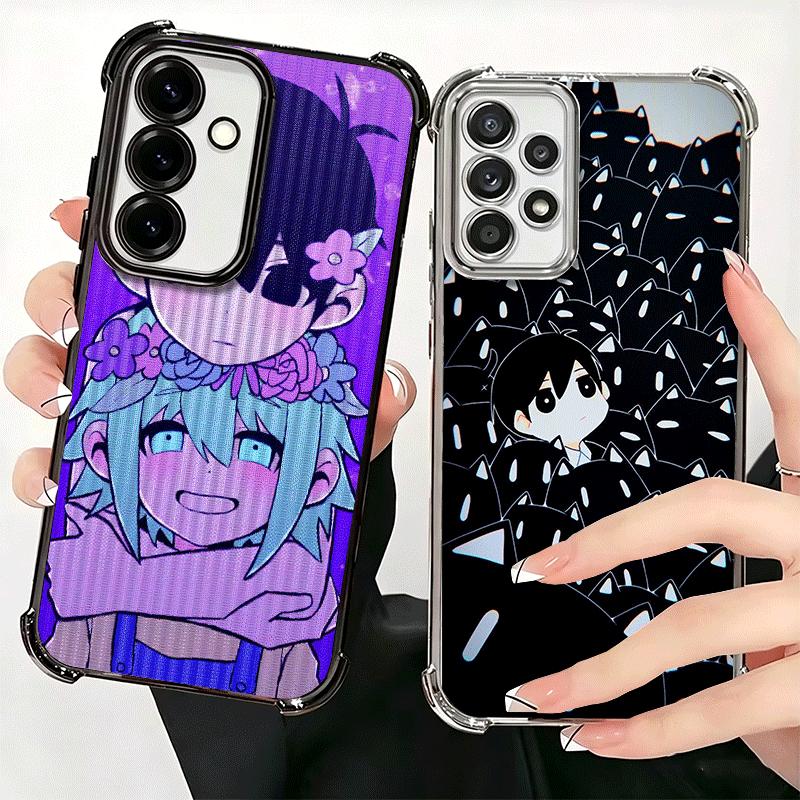O-Omori Мультяшная Игра Мягкий Чехол Для Телефона Для Samsung A17 A27 A07 A37 A57 A16 A56 A15 A55 A14 A54 A13 A53 A26 A36 A25 A35 A24 A34 A23
