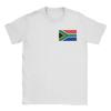 South Africa Flag TShirt Unisex Street Style Cotton TShirts Summer O Neck Hip Hop Tee Shirt Wholesale Plus Size Clothing