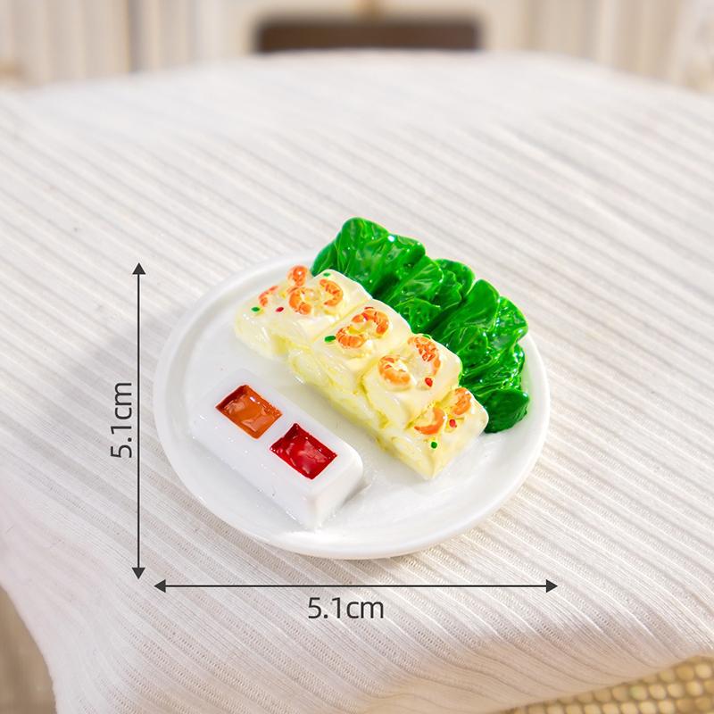 Имитация Мультяшная Вьетнамская Еда Игровой Стол Посуда Смола DIY Аксессуары Кастрюли и Ложки Кухонная Модель Украшения для Машины