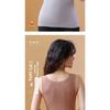 Women's Warm Sleeveless Warm Top - Winter Warmth, High Elasticity -Line Contour Shirt, Round Neck Fitness and Stacking Shirt - Soft and Comfortable