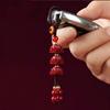 Натуральный киноварь Лотос автомобильный брелок китайский стиль счастливый телефон цепочка сумка кулон подвеска