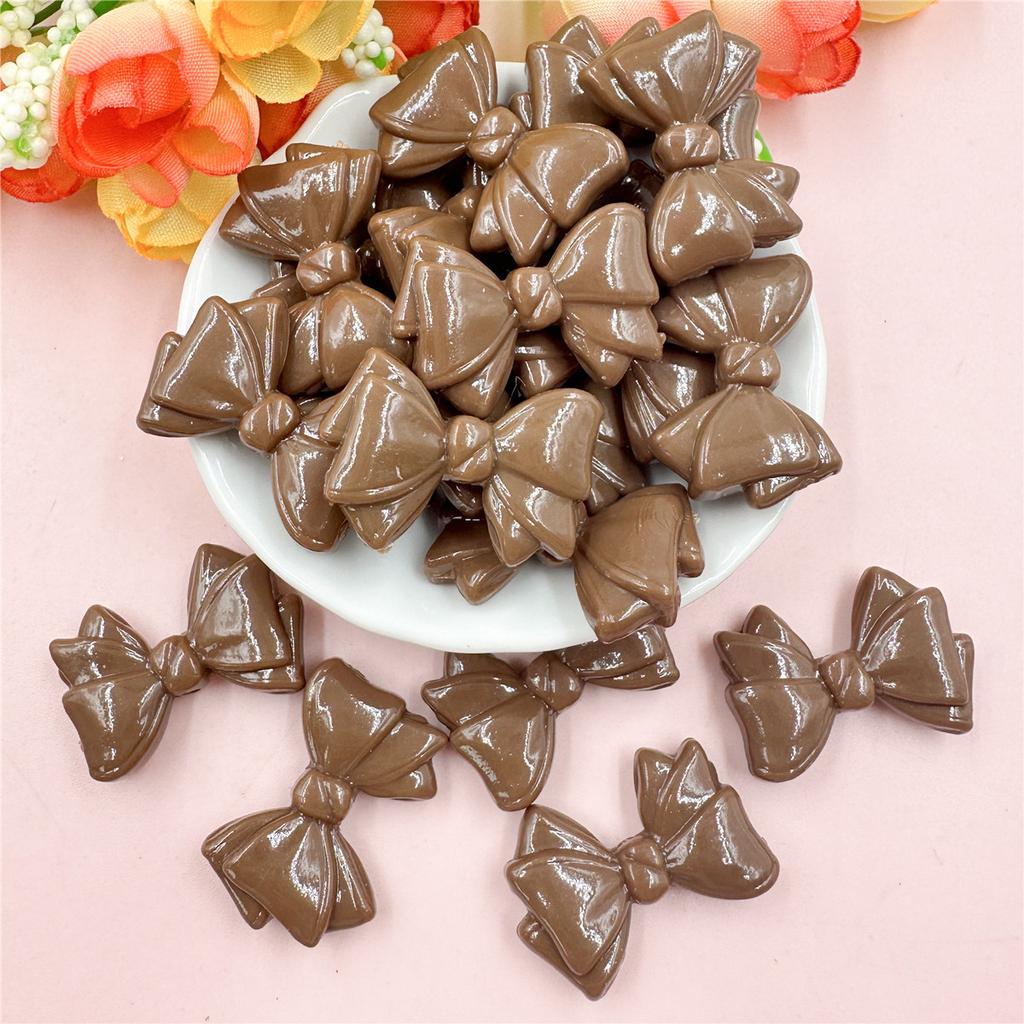 Свободные бусины 30 шт. для изготовления браслетов с бантом 19,2*29,2 мм, материал ручной работы, акрил, DIY ювелирные аксессуары, модные аксессуары