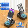 3 в 1 Bluetooth Настольный Держатель для Мобильного Телефона, Крепление, Многофункциональный Складной Вращающийся Кронштейн, Динамик для Звонков, Аудио, Внешний Аккумулятор