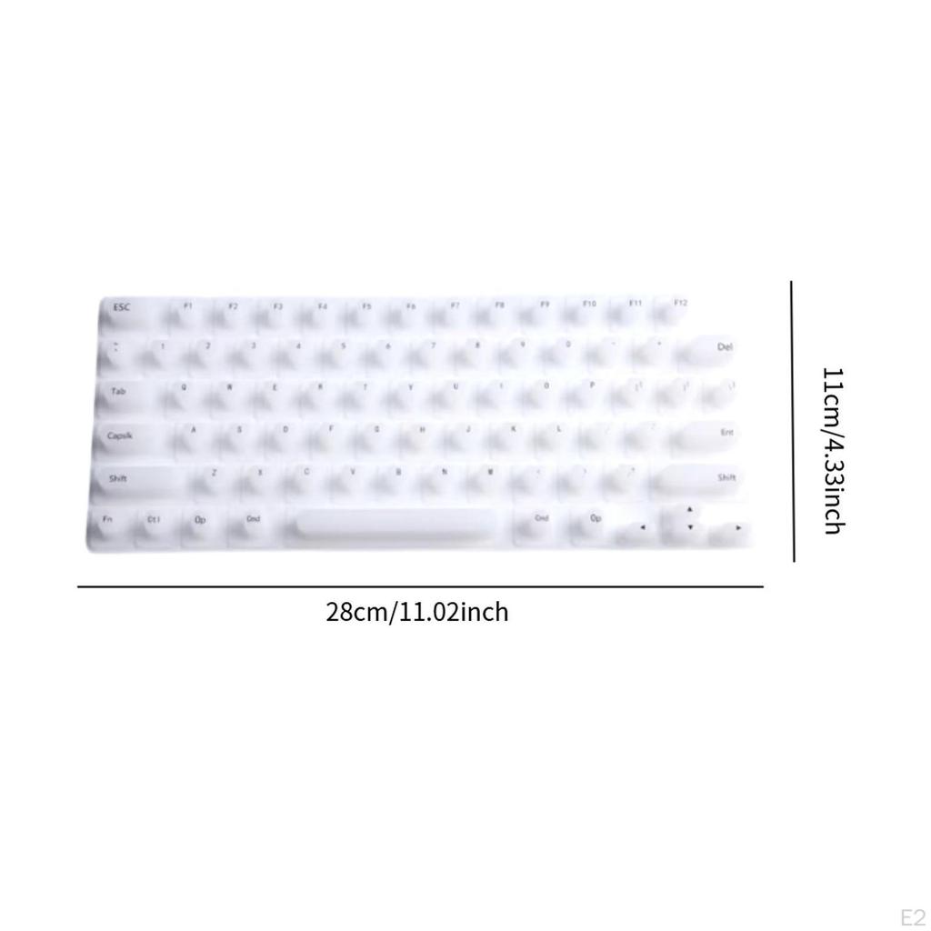 Пленка для клавиатуры Nail Art, легко моющаяся, рельефная, силикон, универсальная