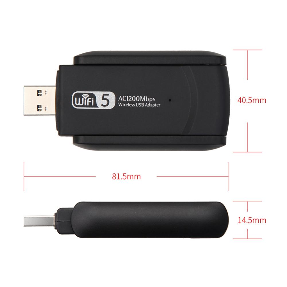 Разъем USB3.0 1200M, 2,4 ГГц и 5,8 ГГц, двухчастотный беспроводной USB-адаптер сетевой карты