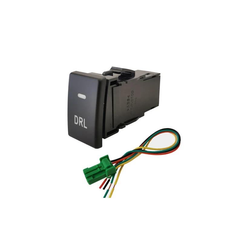Car LED DRL Light Daytime Running Light Power Push Button Rear Diff Switch Front fog Refitted Switch with Wire for Isuzu D-MAX