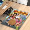 Cartoon Family Carpet, Non-slip Office Chair Rug, Digital Print Home Area Rug, Unique Festival Decorations