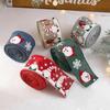 Wrapping Santa Claus Fabric Ribbon Xmas Bows Christmas Tree Ribbon  Christmas Decoration