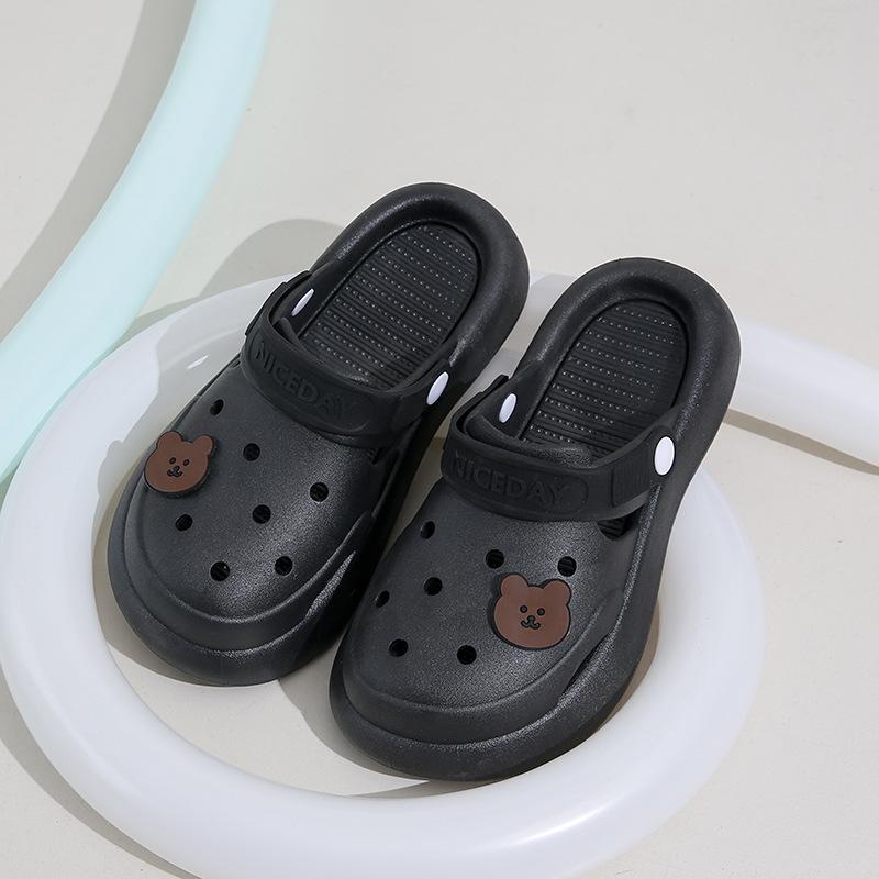 Туфли Bear hole женские на толстой подошве с нескользящей подошвой милые пляжные классные тапочки летняя обувь с индивидуальным носком