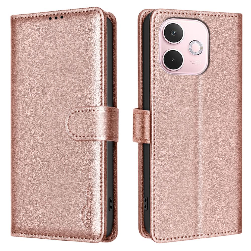 BINFEN COLOR BF32 For Oppo A5 Pro 5G Leather Case Wallet RFID Blocking Phone Cover