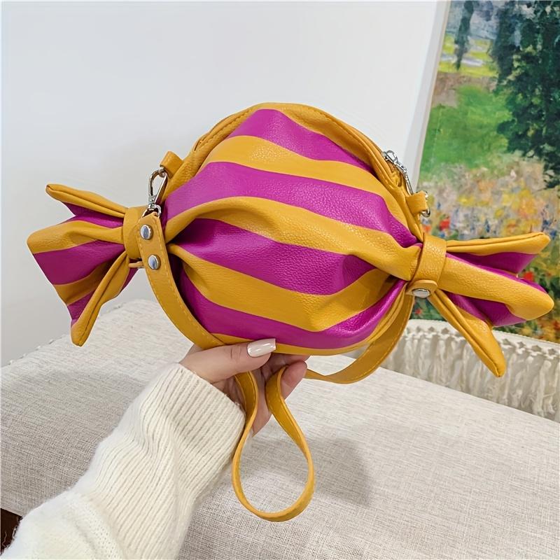 Женская сумка через плечо Забавная сумка через плечо в форме конфеты