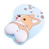 Laptops for PC Cute Gaming Dog Silica Gel Corgi Mouse Pad Wrist Support Wrist Rest Mouse Mat