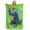1PC Home Luffy Attack Pose Flying Fist with Kanji Blanket Throw Blanket  Novelty Warm Blanket All Season Gift