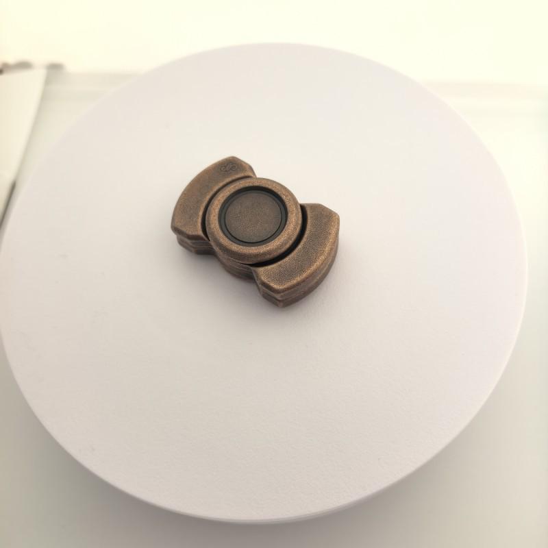 3-in-1 Transforming Fidget Spinner Pop It Coin EDC Stress Relief Toy Zinc Alloy