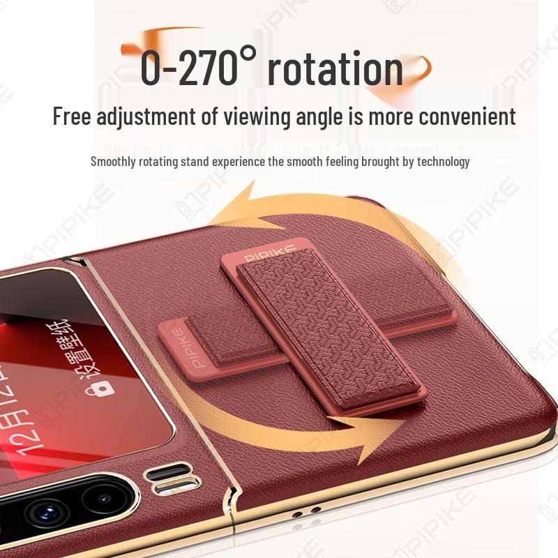 Кожаный чехол-подставка с вращением Pipi Shell для Huawei Pura X