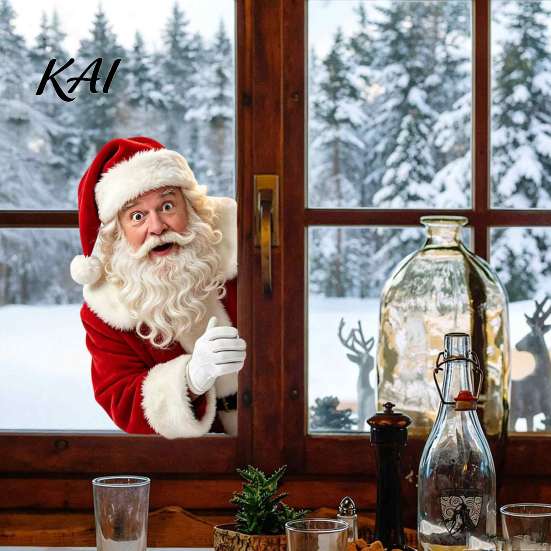 Holiday Glass Clings Peeking Santa Claus Static Window Cling, No?Glue Christmas Sticker, Decorative Film Reusable Decal, Atmosphere Decor