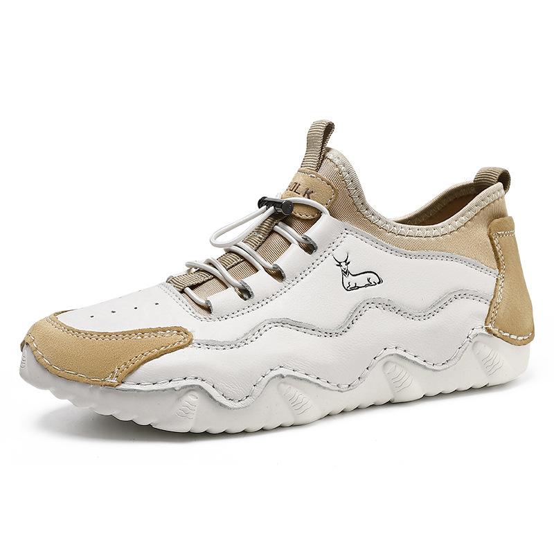 2025 популярная женская обувь из коровьей кожи первого слоя большого размера для отдыха на природе повседневная обувь осенне-зимняя спортивная обувь