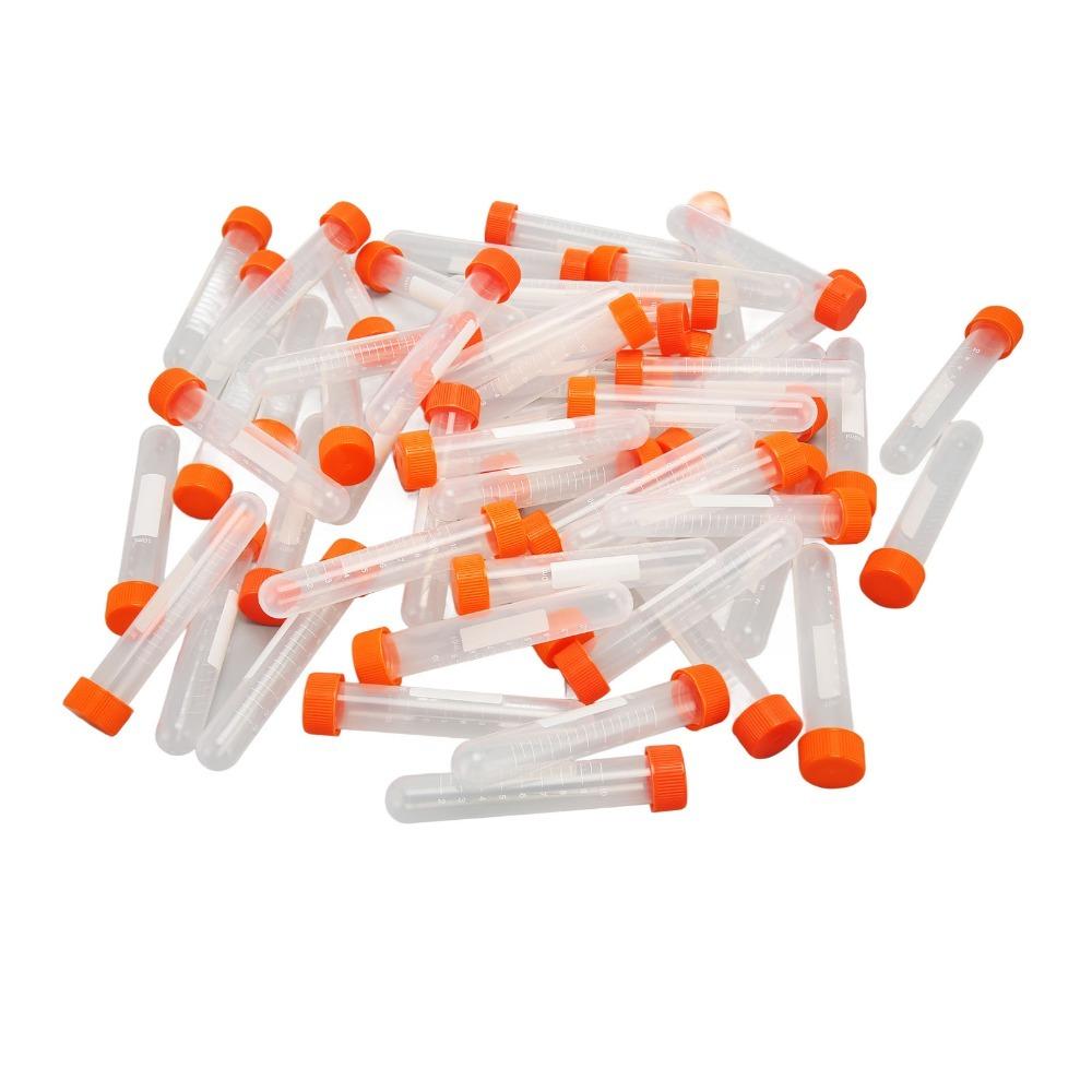 100pcs 10ml 10ml Volume 10ml Centrifuge Tube Screw Lid Screw Cap Tubes Sample Preservation