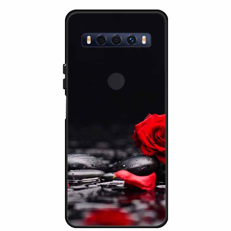 Для чехла TCL 10 SE 10SE Coque Черный ТПУ Силикон Мягкая задняя крышка Чехлы Для телефона TCL 10 SE 6.52" Funda Сумка Защитный чехол