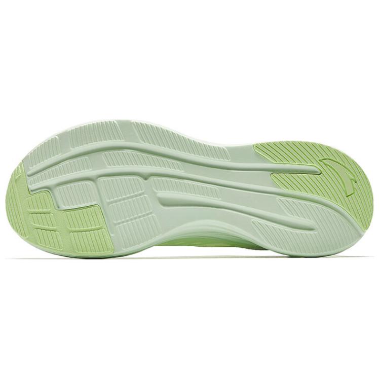 Anta Comfortable Versatile Breathable Rebound Lightweight Low-Top Casual Running Shoes Women Sneaker White Green 122525523-1