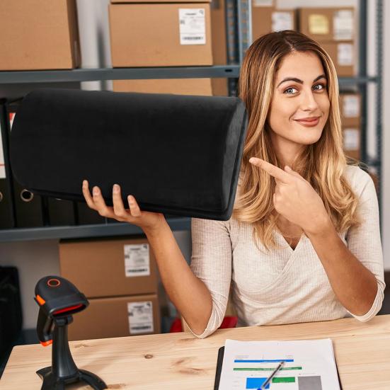 Под столом на работе Подушка для ног 2 Регулируемые по высоте Удобный табурет для ног Облегчение боли в бедрах Моющийся чехол Подставка для ног