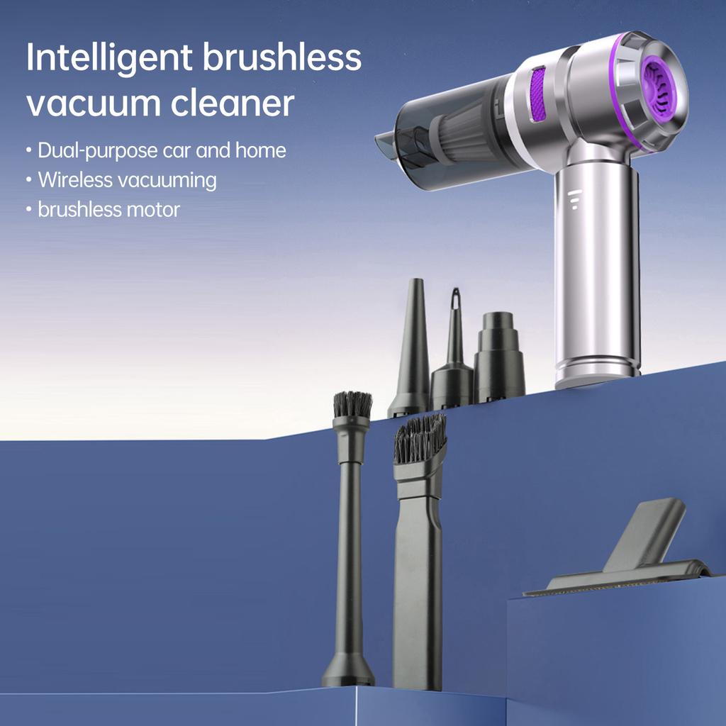 Мини-пылесос портативный Air Duster 16000PA мощный бесщеточный двигатель 9 шт универсальные насадки