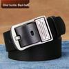 Men's Genuine Leather Vintage Pin Buckle Belt - Fashion Casual Waist Belt for Jeans