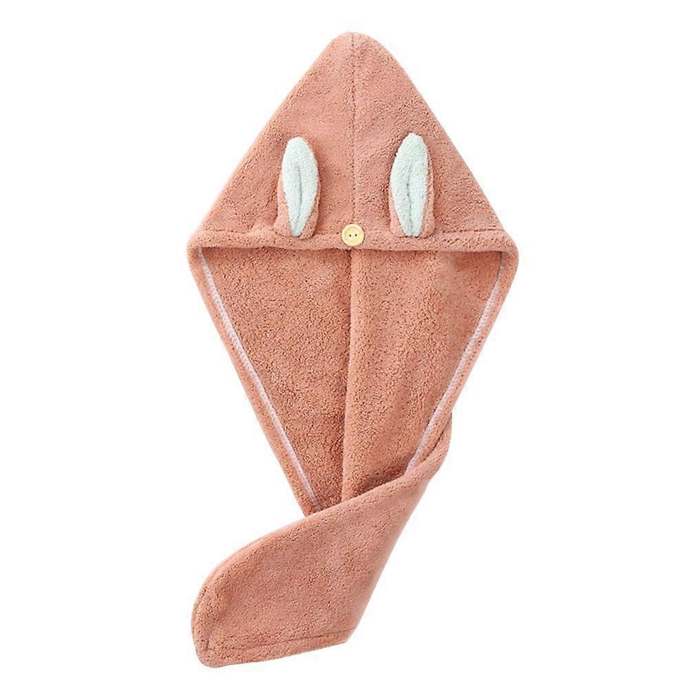 1Pc Cartoon Rabbit Ear Hair Drying Hat Hair Wrap Hat Shower Drying Hair Hat