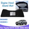 For Toyota RAV4 XA30 2006~2012 Front Engine Sound Hood Pad Car Heat Insulation Cotton Covers Fireproof Mats Interior Accessories