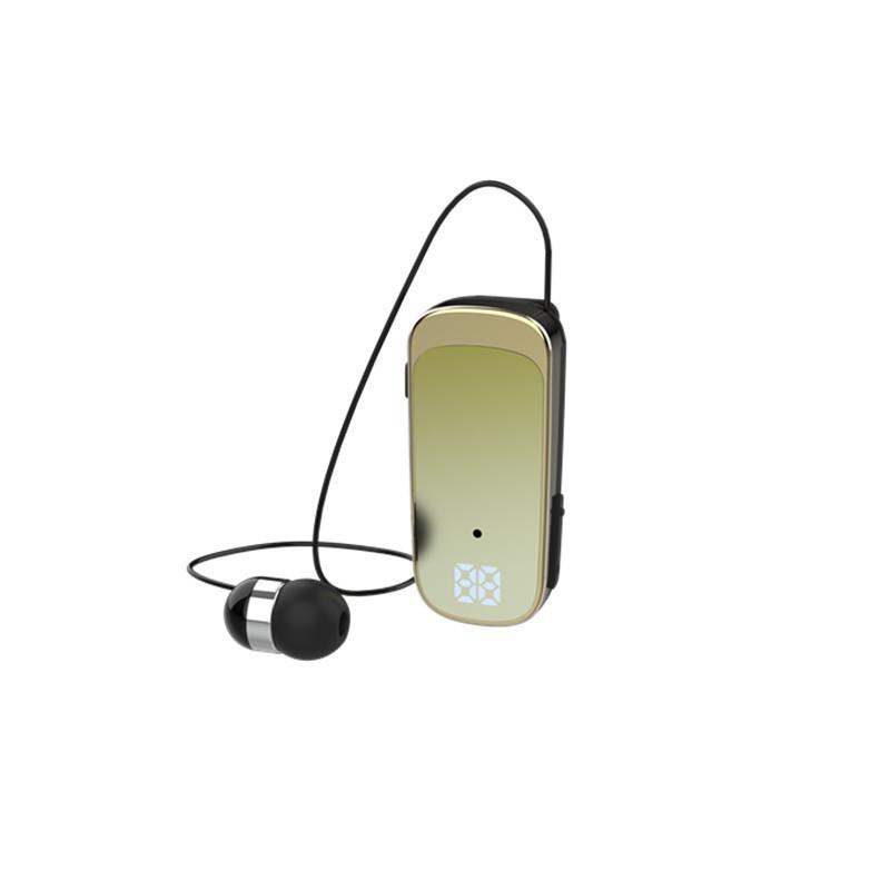 Bluetooth-наушники с клипсой для звонков и музыки, 20-часовая работа от аккумулятора, голосовое оповещение о номере входящего вызова