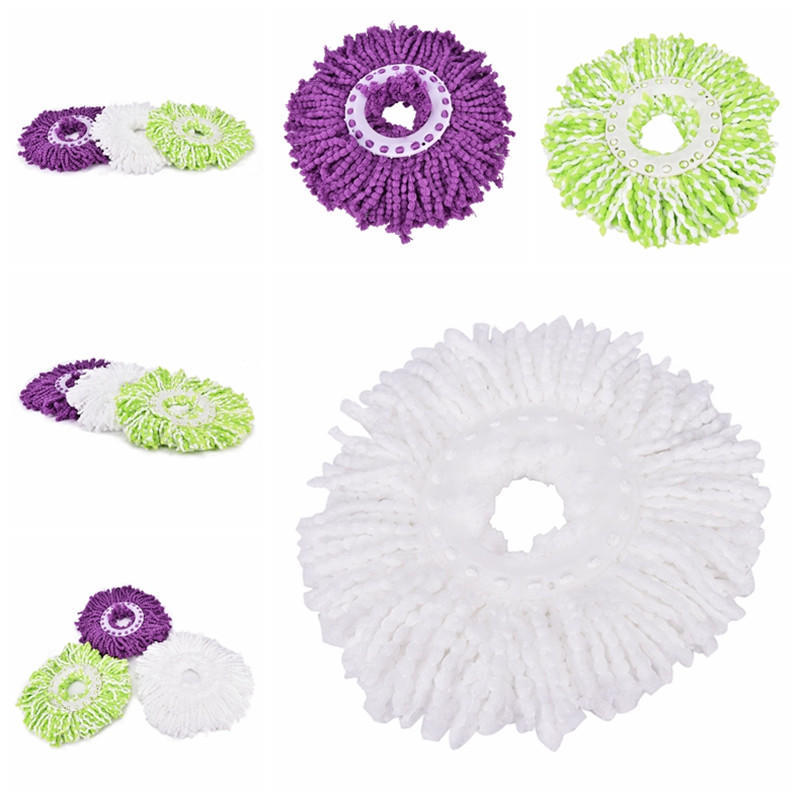 Бытовая волшебная сменная насадка для чистки с вращением на 360°, насадка для швабры из микрофибры