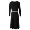 Lagogo Autumn Gentle Temperament Contrasting Color Edging Short Cardigan
