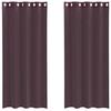 VidaXL Rideaux en voile avec œillets 2 pcs violet 140x225 cm, rideau en filet, rideau transparent, voile de fenêtre, 4102103