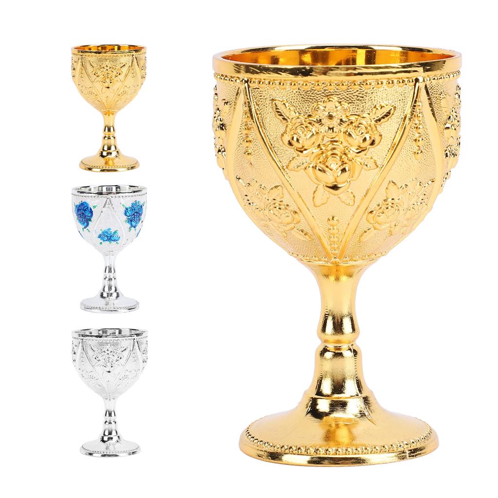 30 мл металлический бокал для вина с резной розой, тисненый кубок, украшение для домашнего бара, путешествия, свадьбы, вечеринки