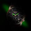 LIGE Men Watch Fashion Casual Luminous Waterproof Chronograph Leather Strap Quartz Watch