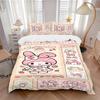 3 шт. Постельное белье My Melody Blooms, Включает 1 пододеяльник и 2 наволочки, Без наполнителя, Мягкое и удобное, Для спальни дома S067