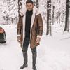 Новый мужской замшевый пальто с меховой подкладкой черного цвета 2021 года - Пять стильных моделей