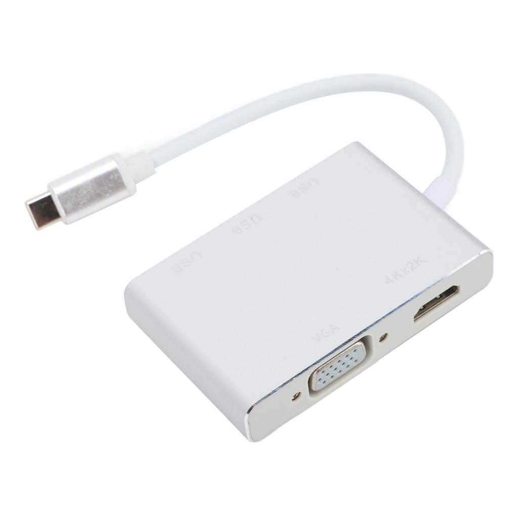 USB C Hub Портативный 5 в 1 Type C на USB Multi Port Адаптер-Разветвитель с USB 3.0 VGA HD Мультимедиа