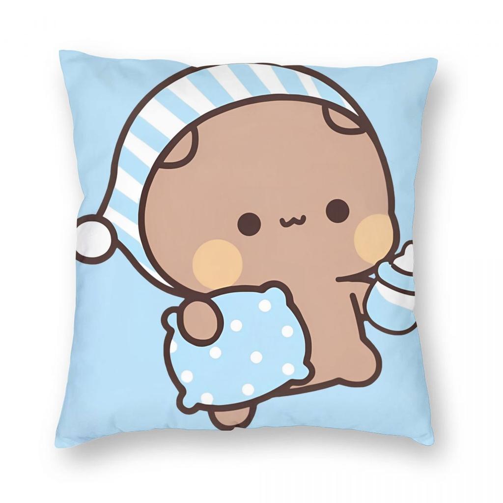 Bubu Dudu Xmas Рождественская Наволочка Печатная Ткань Чехол для Подушки Декор Чехол для Декоративной Подушки Автомобильный На молнии 18''