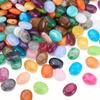 10/20/40 шт. Изысканные разноцветные акриловые овальные бусины 15x19 мм из цветного пластика с камнями для ювелирных изделий с отверстиями для бусин