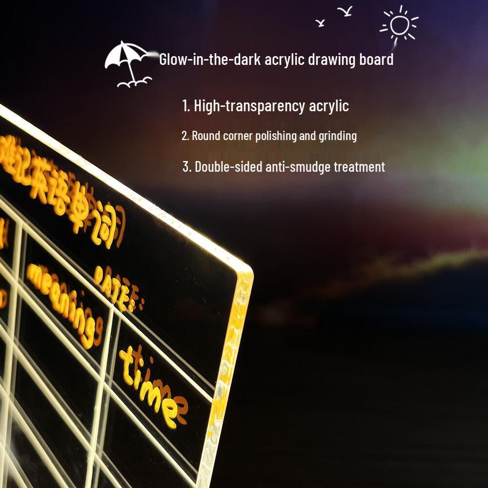 Сделай сам стираемую магнитную светодиодную акриловую доску для сообщений, ночник