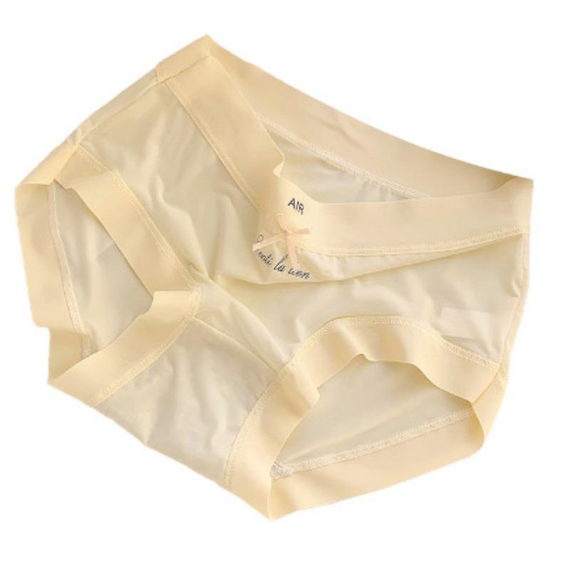 Женские трусы из ледяного шелка, дышащие, прохладные, бесследные, антибликовые, быстросохнущие, удобные, треугольные, нижнее белье для девочек, трусики