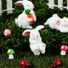 Craft Easter Decoration Resin Bunny Statue Miniature Rabbit Figurine Micro Landscape Fairy Garden